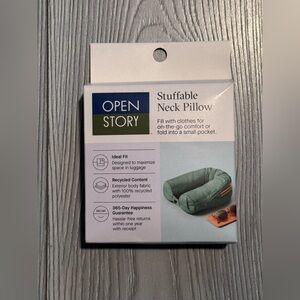 OPEN STORY Stuffable Neck Pillow - Sage (x2)
